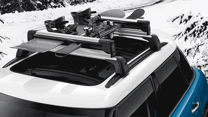 mini accessories – MINI roof rack – ski and snowboard holder